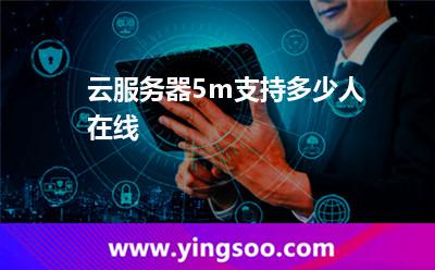 云服務器5m支持多少人在線?