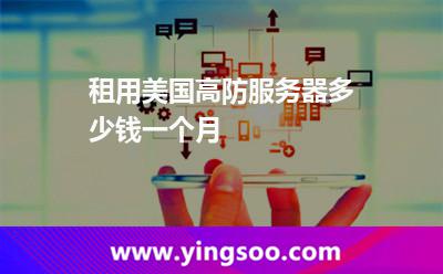 租用美國(guó)高防服務(wù)器多少錢(qián)一個(gè)月