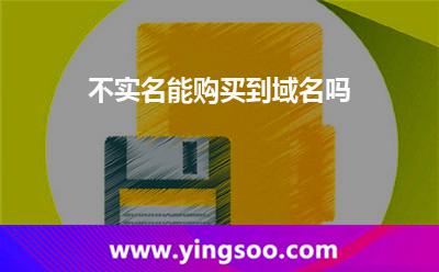 不實(shí)名能購買到域名嗎?